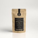 a pouch of best loose black tea from Sri Lanka, handpicked and fresh tea leaves