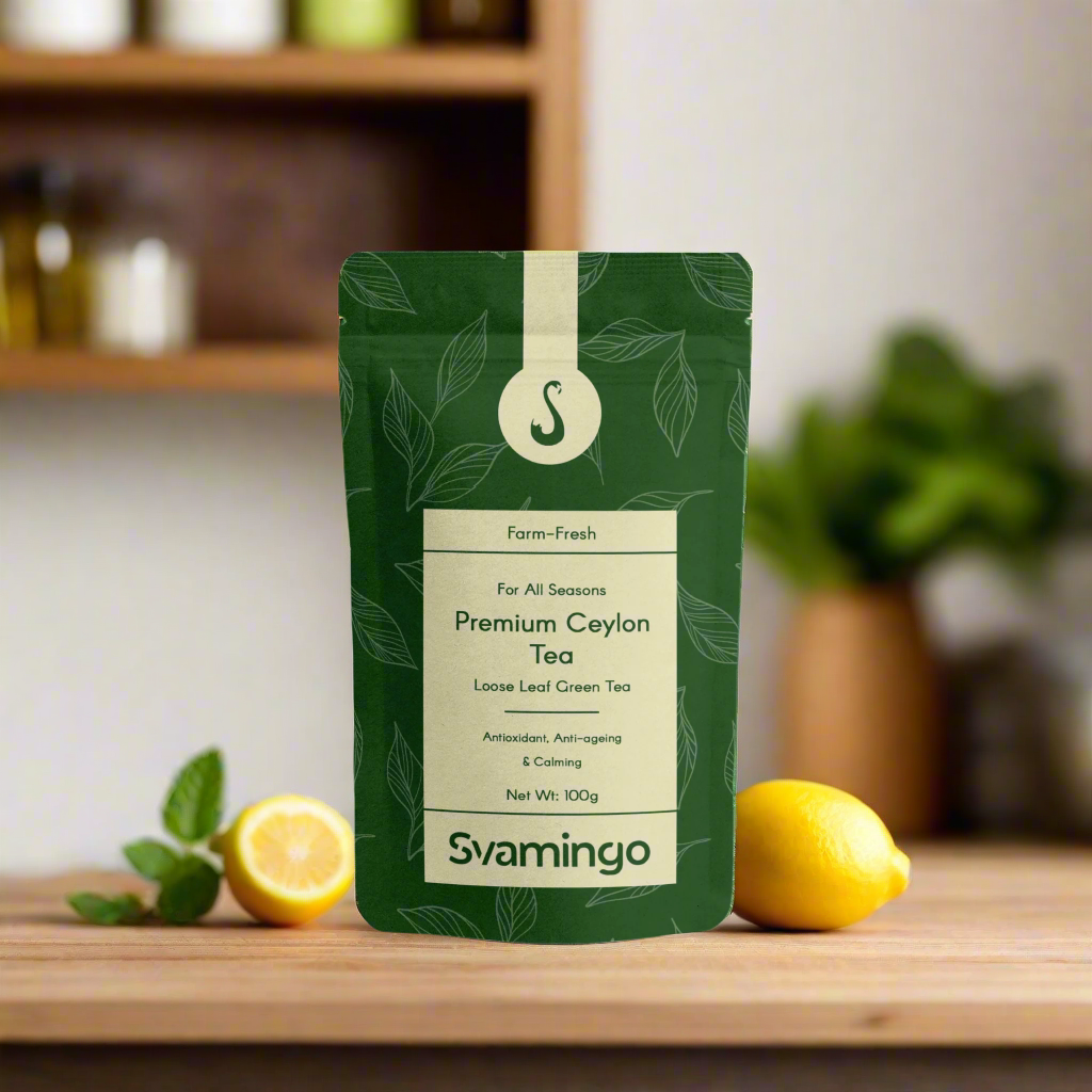 Ceylon green tea with natural lemon